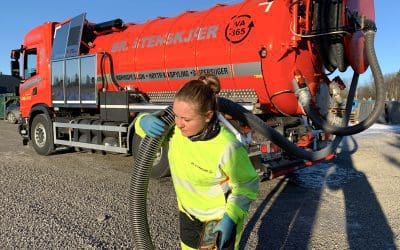 Belinda fra Nord-Odal: Kjører Norges første gass-slamsuger